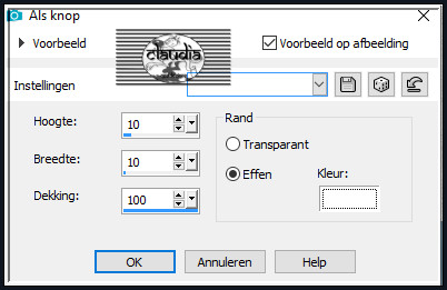 Effecten - 3D-Effecten - Als knop