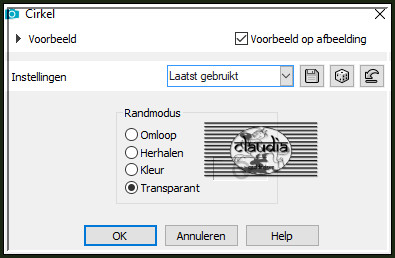 Effecten - Geometrische effecten - Cirkel :