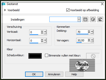 Effecten - 3D-Effecten - Gestanst : Schaduwkleur = Zwart (#000000)