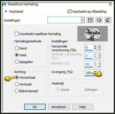 Effecten - Afbeeldingseffecten - Naadloze herhaling :