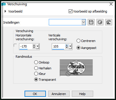 Effecten - Afbeeldingseffecten - Verschuiving