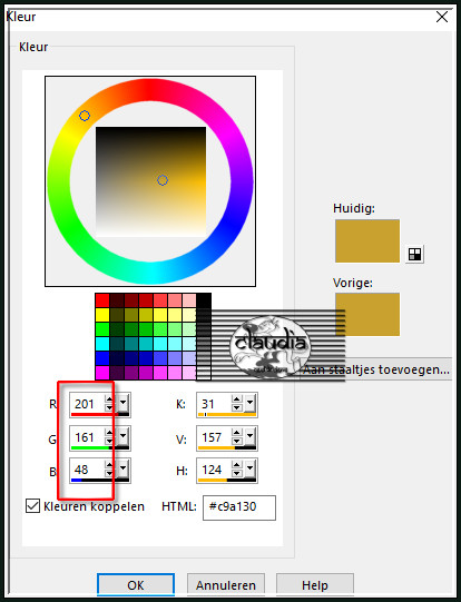 Schrijf deze 3 getallen op en in het filter "AP 01 [Innovations] - Lines - SilverLining" en gebruik je deze 3 getallen voor de onderste 3 getallen in het filter