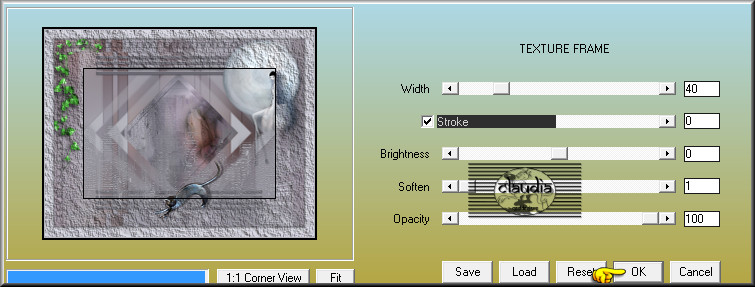 Effecten - Insteekfilters - AAA Frames - Texture Frame