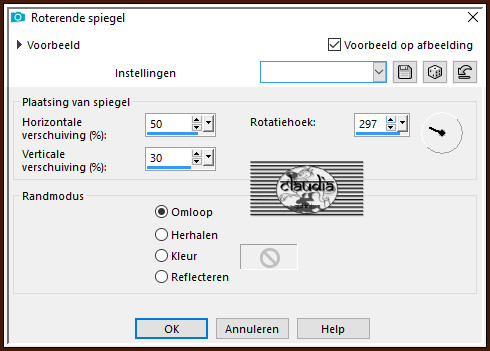 Effecten - Reflectie-effecten - Roterende spiegel