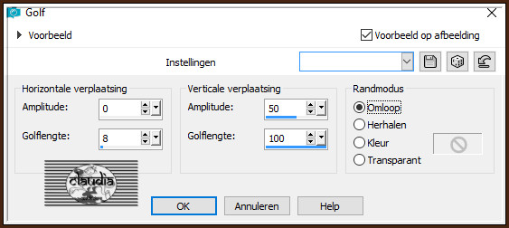 Effecten - Vervormingseffecten - Golf