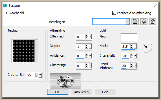 Effecten - Textuureffecten - Textuur