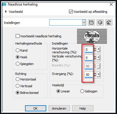 Effecten - Afbeeldingseffecten - Naadloze herhaling