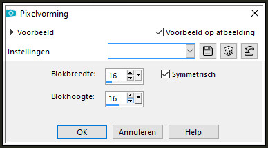 Effecten - Vervormingseffecten - Pixelvorming