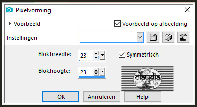 Effecten - Vervormingseffecten - Pixelvorming 