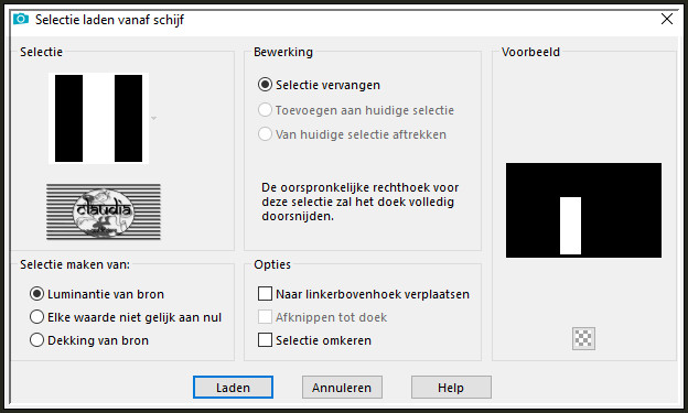 Selecties - Selectie laden/opslaan - Selectie laden vanaf schijf : novembre1