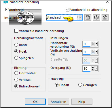 Effecten - Afbeeldingseffecten - Naadloze herhaling