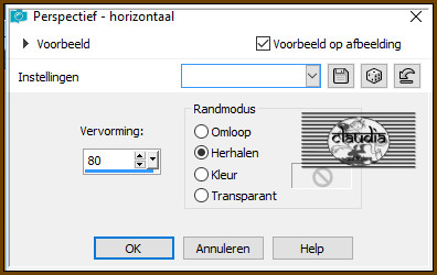 Effecten - Geometrische effecten - Perspectief - horizontaal 