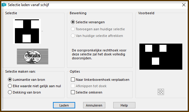 Selecties - Selectie laden/opslaan - Selectie laden vanaf schijf : galatee_1_kathania