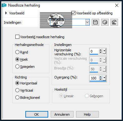 Effecten - Afbeeldingseffecten - Naadloze herhaling