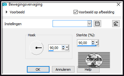 Aanpassen - Vervagen - Bewegingsvervaging