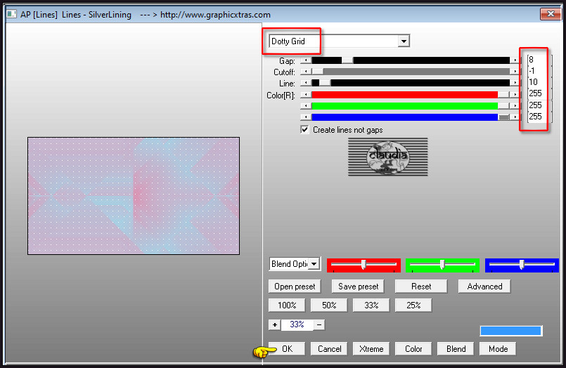 Effecten - Insteekfilters - AP [Lines] - Lines - SilverLining