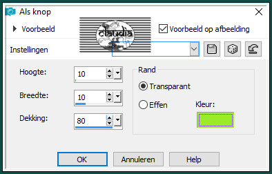 Effecten - 3D-Effecten - Als knop