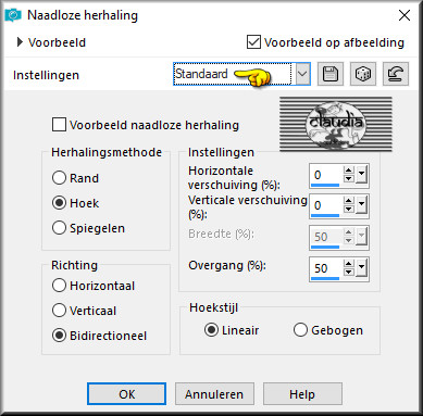 Effecten - Afbeeldingseffecten - Naadloze herhaling