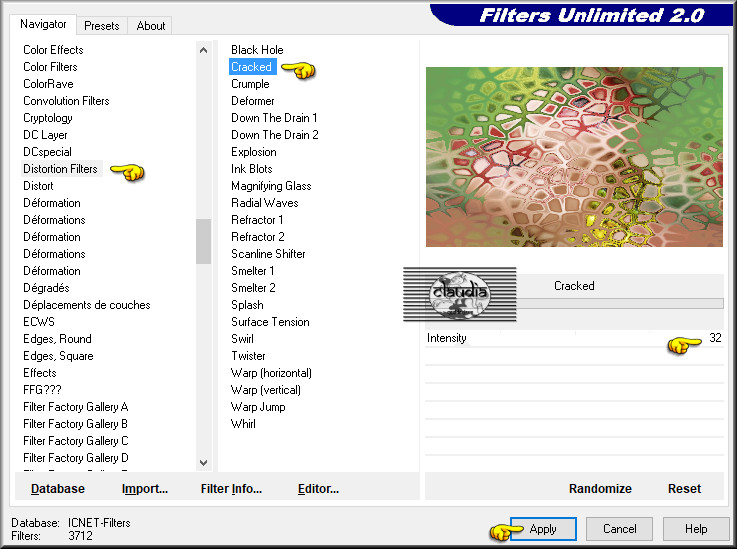 Effecten - Insteekfilters - <I.C.NET Software> - Filters Unlimited 2.0 - Distortion Filters - Cracked