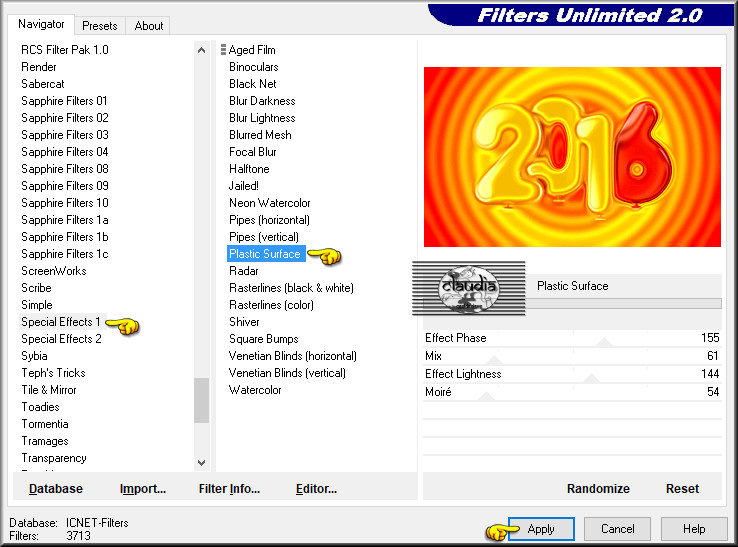 Effecten - Insteekfilters - <I.C.NET Software> - Filters Unlimited 2.0 - Special Effects 1 - Plastic Surface