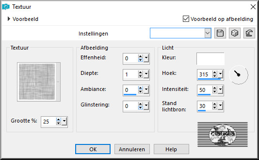 Effecten - Textuureffecten - Textuur