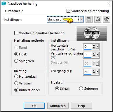 Effecten - Afbeeldingseffecten - Naadloze herhaling