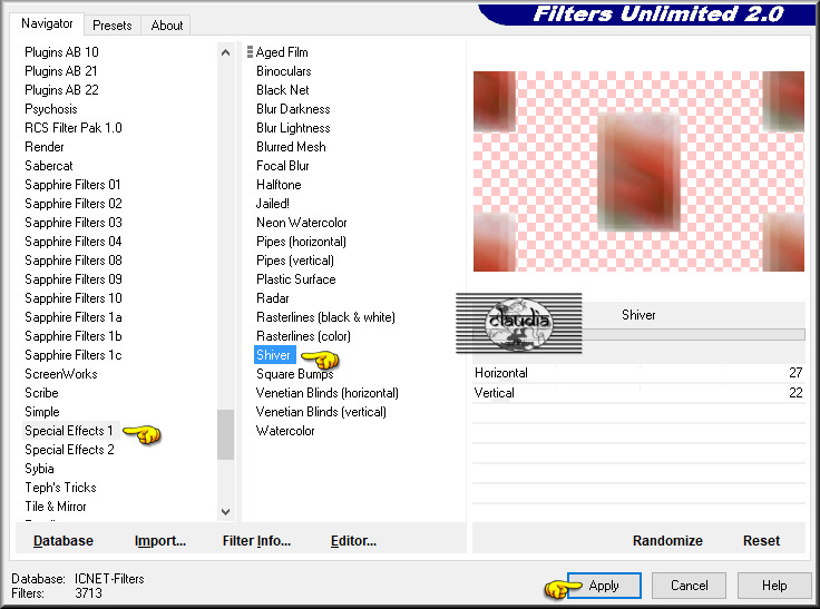 Effecten - Insteekfilters - <I.C.NET Software> - Filters Unlimited 2.0 - Special Effects 1 - Shiver