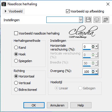 Effecten - Afbeeldingseffecten - Naadloze herhaling