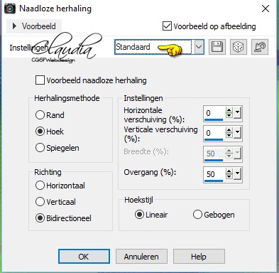 Effecten - Afbeeldingseffecten - Naadloze herhaling