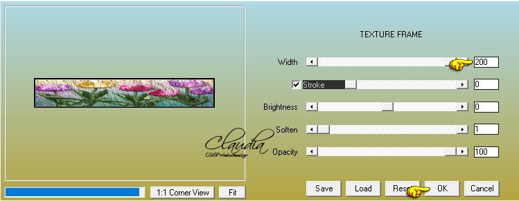 Effecten - Insteekfilters - AAA Frames - Texture Frame