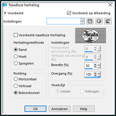 Effecten - Afbeeldingseffecten - Naadloze herhaling