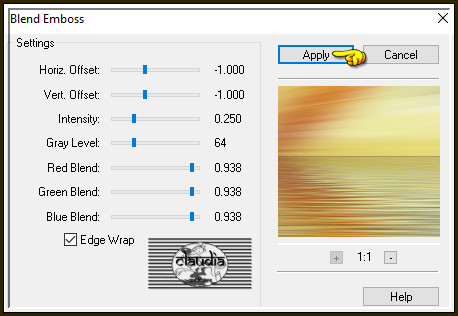 Effecten - Insteekfilters - FM Tile Tools - Blend Emboss