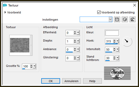 Effecten - Textuureffecten - Textuur