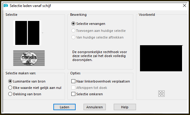 Selecties - Selectie laden/opslaan - Selectie laden vanaf schijf : summer2021_2