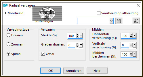 Aanpassen - Vervagen - Radiaal vervagen