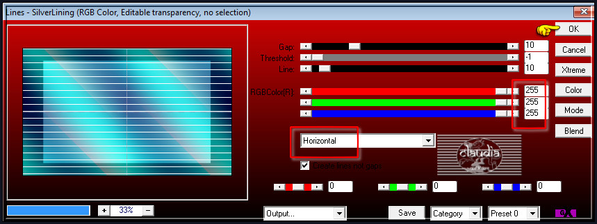 Effecten - Insteekfilters - AP 01 [Innovations] - Lines - SilverLining