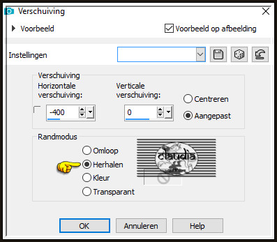 Effecten - Afbeeldingseffecten - Verschuiving