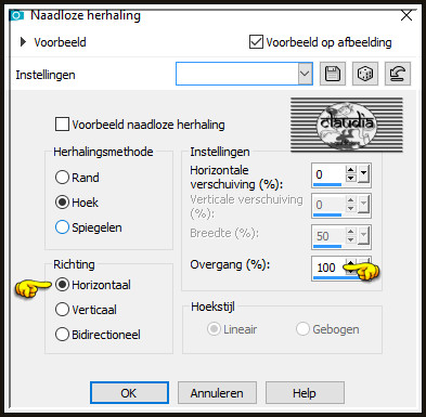 Effecten - Afbeeldingseffecten - Naadloze herhaling