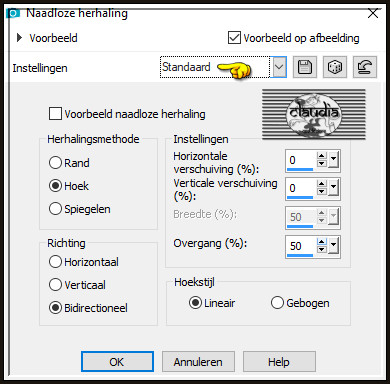 Effecten - Afbeeldingseffecten - Naadloze herhaling