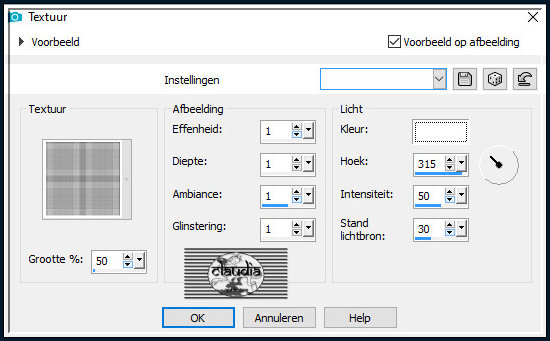 Effecten - Textuureffecten - Textuur