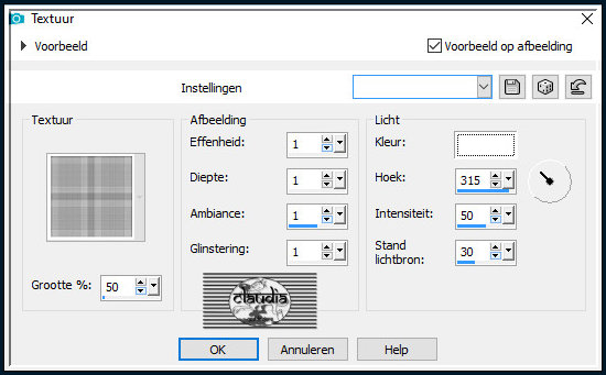 Effecten - Textuureffecten - Textuur