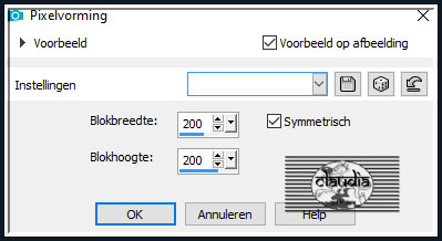 Effecten - Vervormingseffecten - Pixelvorming