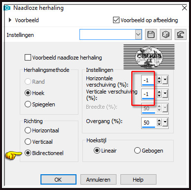 Effecten - Afbeeldingseffecten - Naadloze herhaling