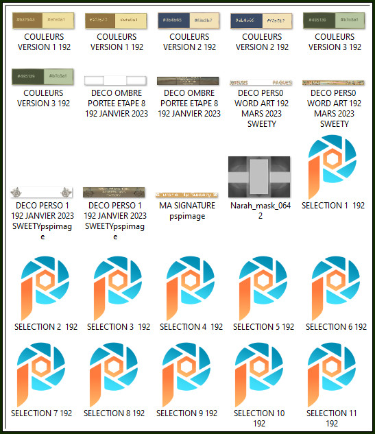 Inhoud materialen map