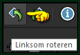 Klik op de knop "Linksom roteren" :