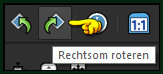 Klik op de knop "Rechtsom roteren" : 