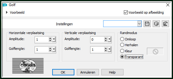 Effecten - Vervormingseffecten - Golf :