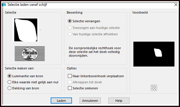 Selecties - Selectie laden/opslaan - Selectie laden vanaf schijf : SELECTION ESSAI TUTO 2