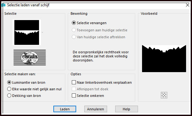 Selecties - Selectie laden/opslaan - Selectie laden vanaf schijf : SELECTION ESSAI TUTO 3