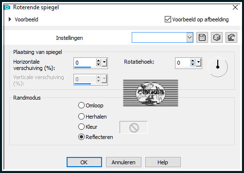 Effecten - Reflectie-effecten - Roterende spiegel